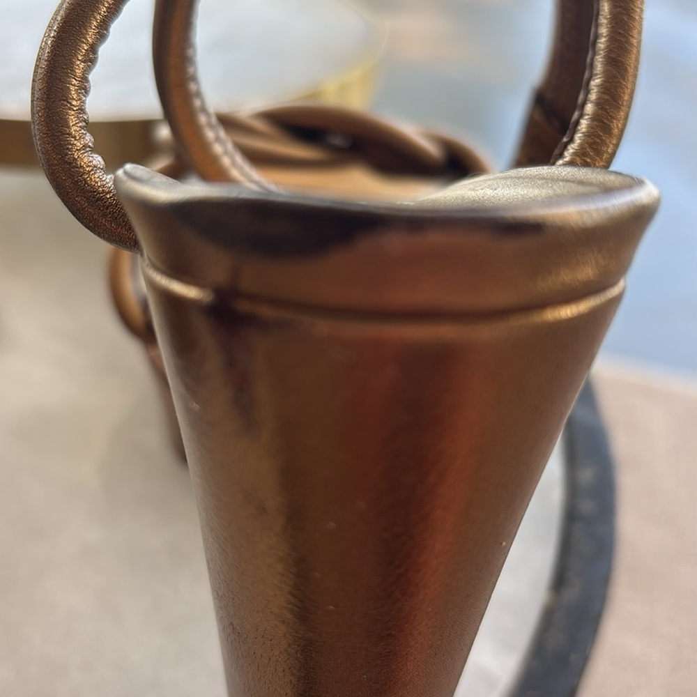 Gucci Women's Metallic Bronze Platform  Heels - Picture 10 of 10